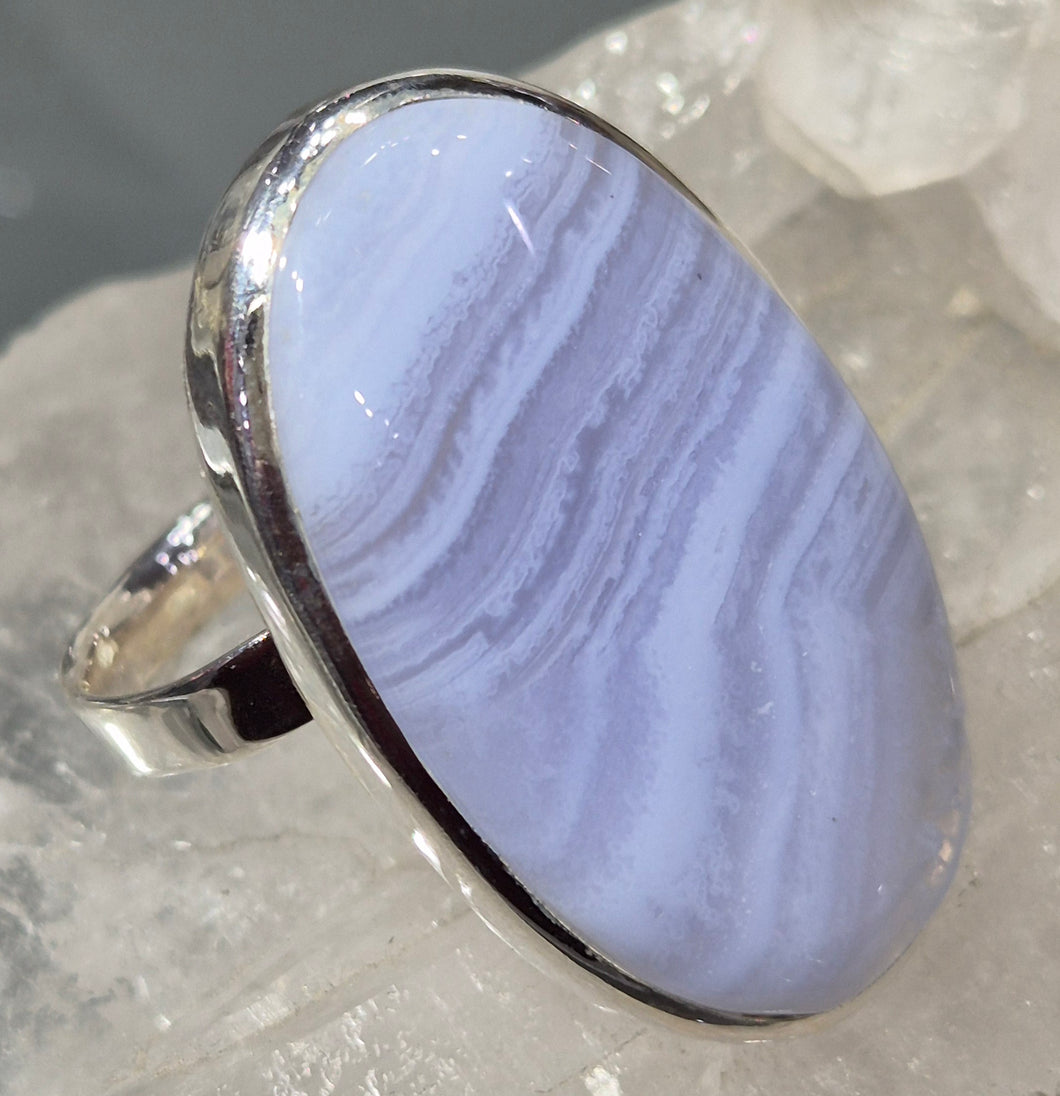 Anillo Ágata Cinta Azul
